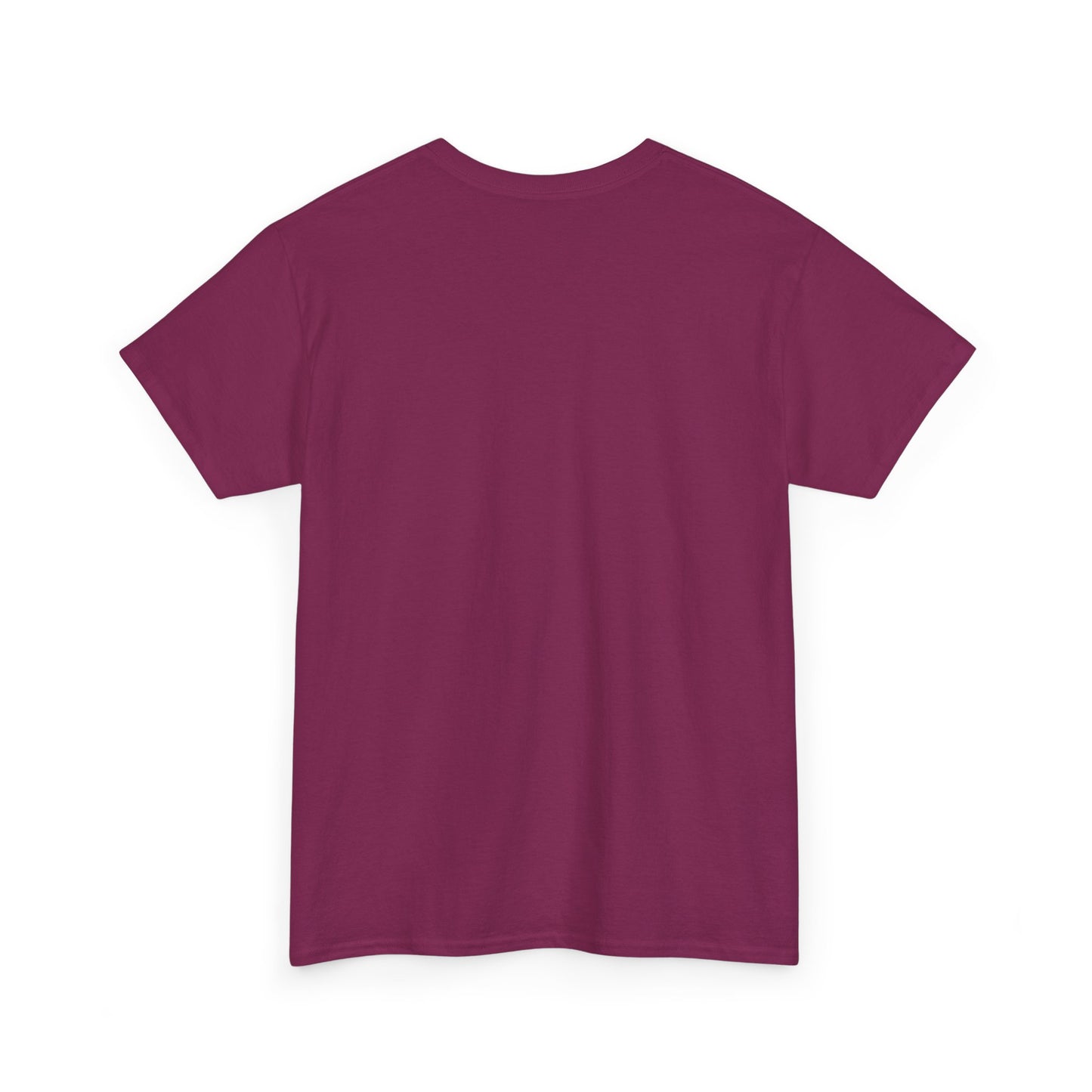 Burgundy crewneck vintage tee, short sleeves