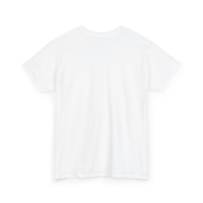 White vintage plain T-shirt, crew neck (back)