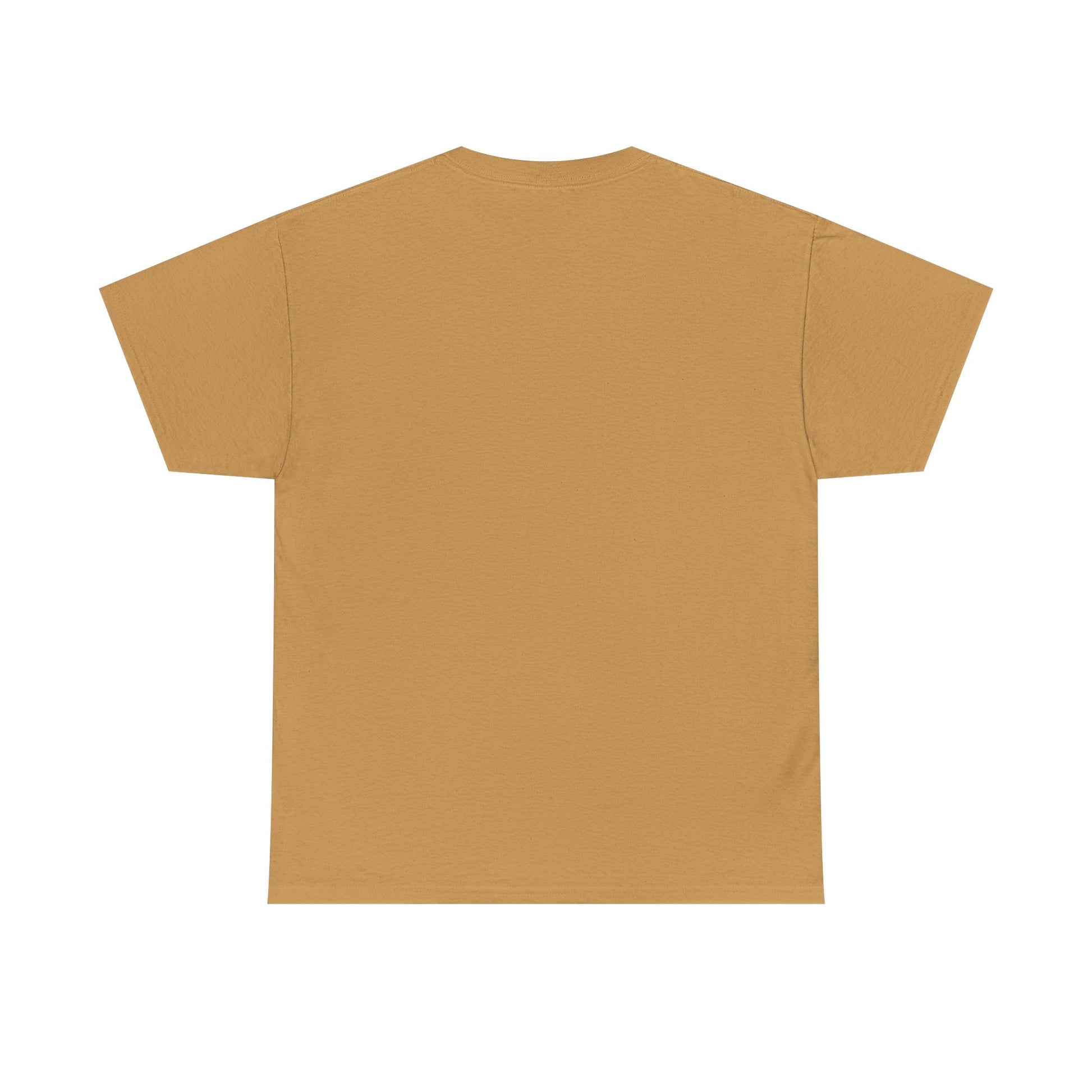 Brown vintage plain T-shirt, crew neck