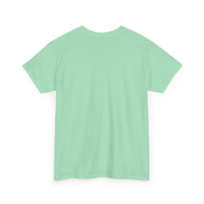Mint green t-shirt, plain back view with short sleeves and crew neckline