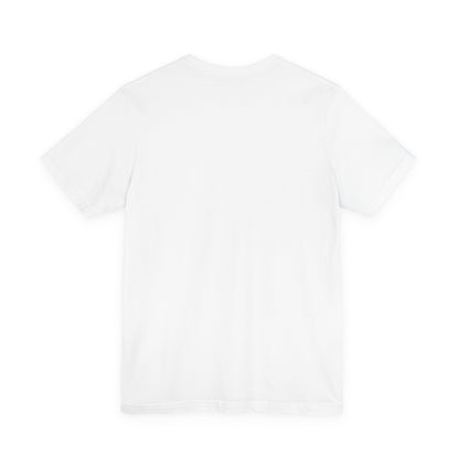 Plain white T-shirt back view with no graphic